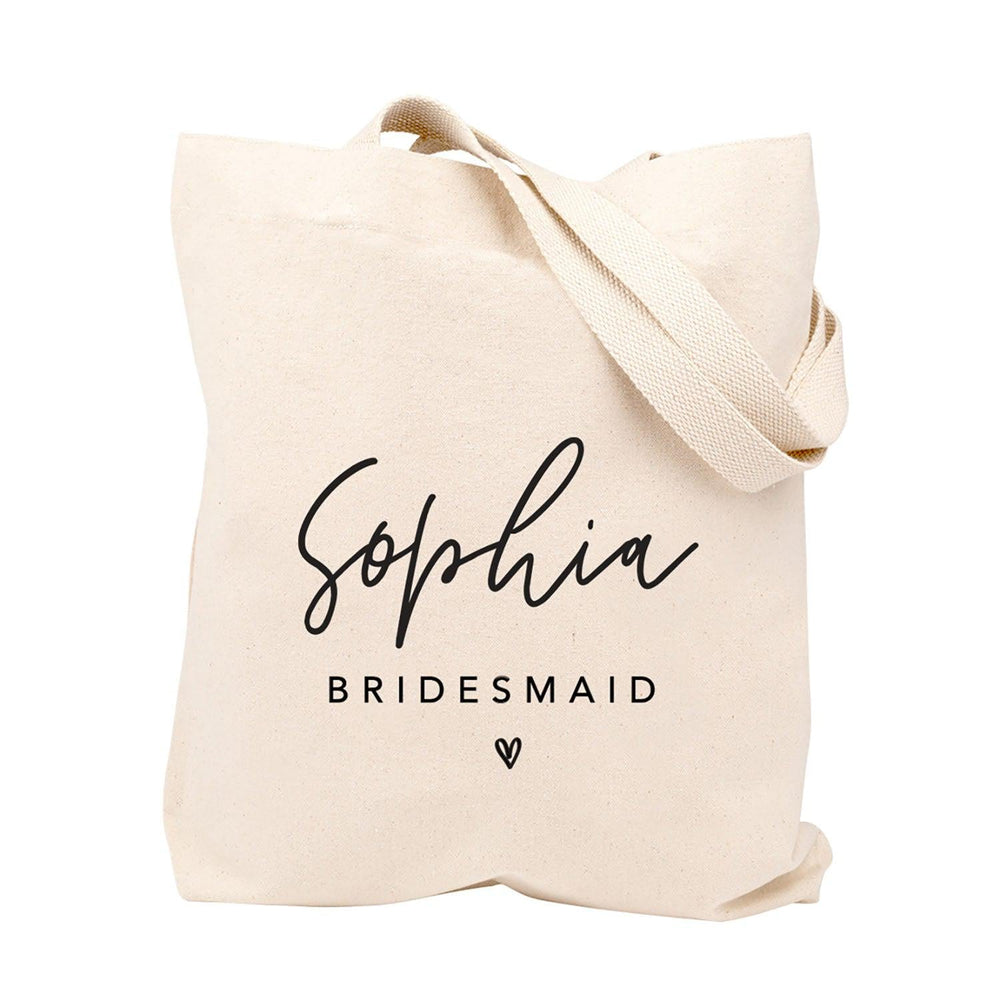 Personalized Wedding Canvas Gift Tote Bags, Bride Tribe