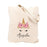 Custom Canvas Tote Bags for Kids - 12 Designs-Set of 1-Andaz Press-Unicorn-