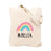 Custom Canvas Tote Bags for Women - 23 Designs-Set of 1-Andaz Press-Rainbow-