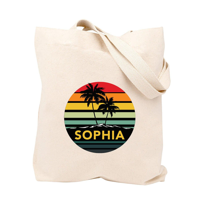 Custom Canvas Tote Bags for Women - 23 Designs-Set of 1-Andaz Press-Rainbow-