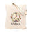 Custom Canvas Tote Bags for Women - 23 Designs-Set of 1-Andaz Press-Floral Peace Sign-