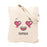 Custom Canvas Tote Bags for Women - 23 Designs-Set of 1-Andaz Press-Heart Eyes-