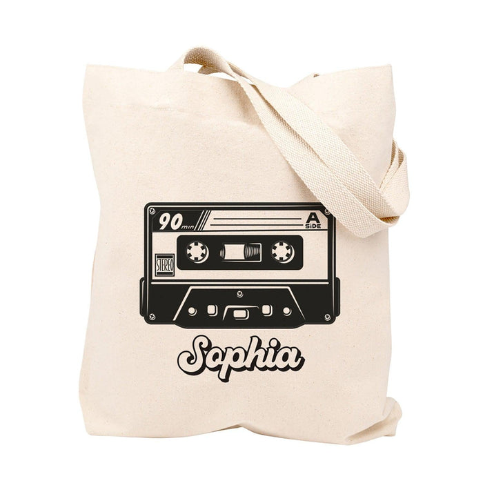 Custom Canvas Tote Bags for Women - 23 Designs-Set of 1-Andaz Press-Mixtape-