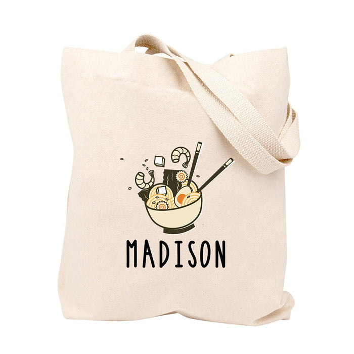 Custom Canvas Tote Bags for Women - 23 Designs-Set of 1-Andaz Press-Ramen-