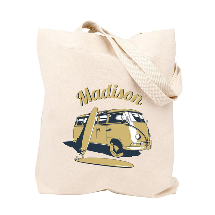 Custom Canvas Tote Bags for Women - 23 Designs-Set of 1-Andaz Press-Retro Bug-
