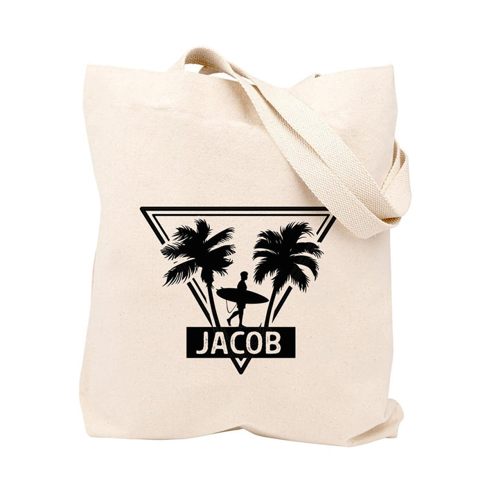 Custom Canvas Tote Bags for Women - 23 Designs-Set of 1-Andaz Press-Retro Surfer-