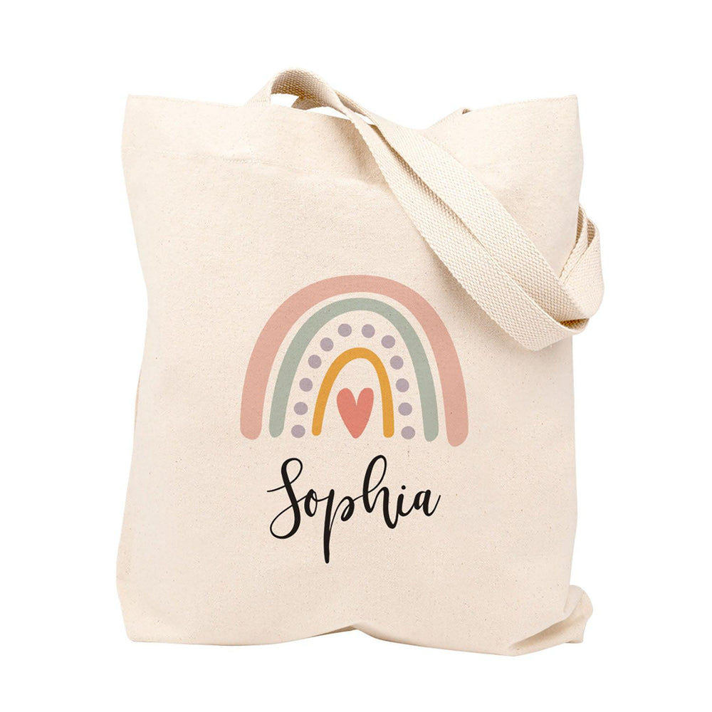 Custom Canvas Tote Bags for Women - 23 Designs-Set of 1-Andaz Press-Rainbow-