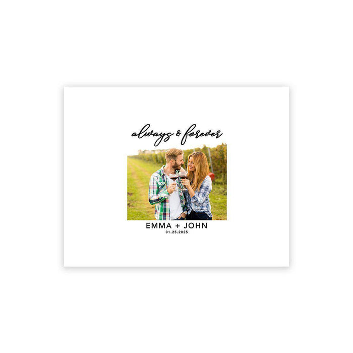 Custom Fall Canvas Wedding Guestbook Welcome Signs-Set of 1-Andaz Press-Always & Forever White Photo-