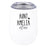 Custom Funny Aunt Wine Tumbler with Lid 12 Oz Stemless Stainless Steel Insulated-Set of 1-Andaz Press-Custom Aunt Est. Heart-