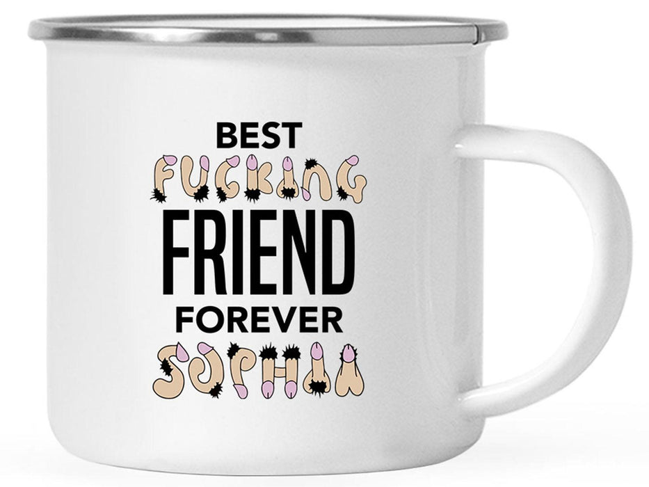 Custom Funny Penis Campfire Coffee Mug Gift - 2 Designs-Set of 1-Andaz Press-Penis Custom Name-
