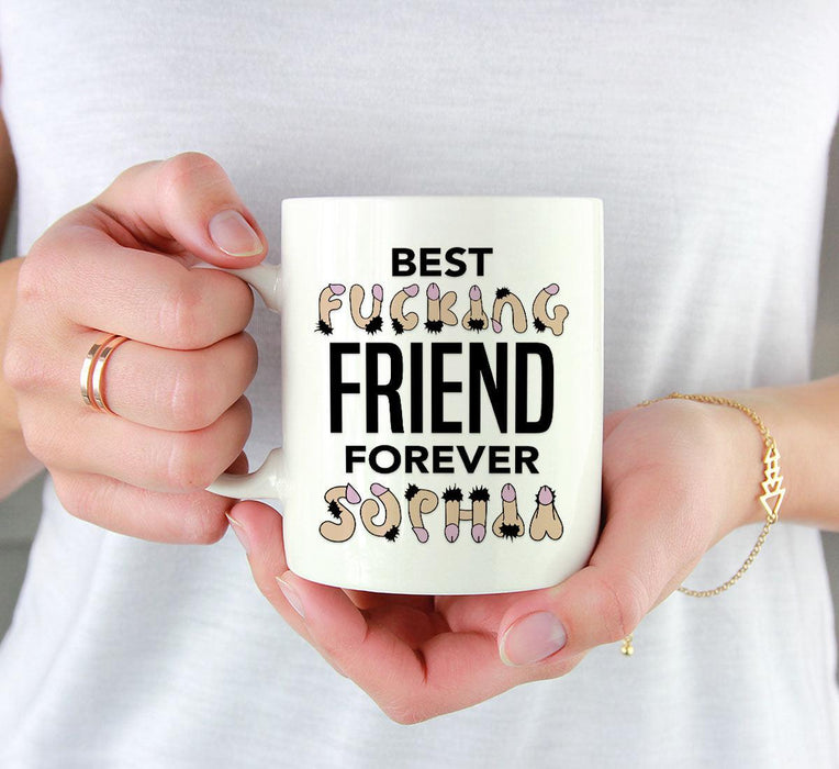Custom Funny Penis Coffee Mug Gift – 2 Designs-Set of 1-Andaz Press-Penis Custom Name-