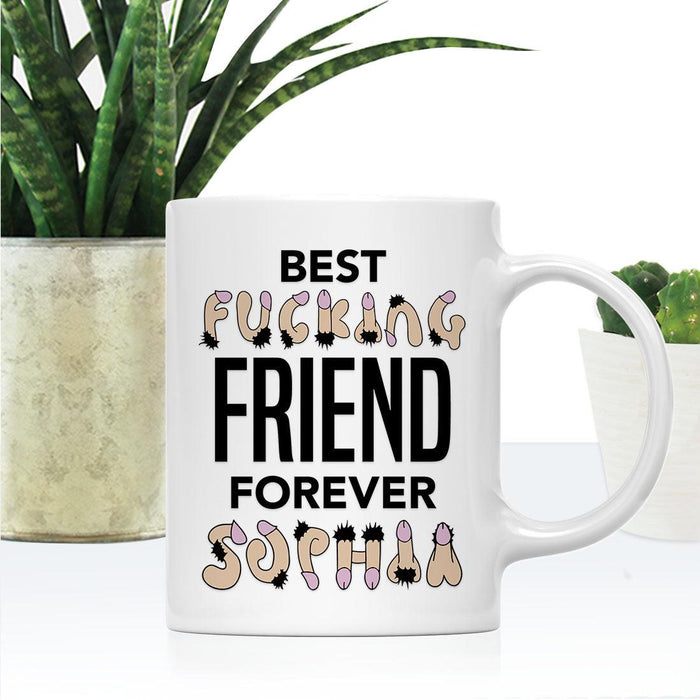 Custom Funny Penis Coffee Mug Gift – 2 Designs-Set of 1-Andaz Press-Penis Custom Name-