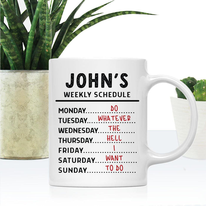 Custom Funny Retirement Coffee Mug Gifts - 2 Designs-Set of 1-Andaz Press-Retired Custom Year-