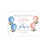 Custom Gender Reveal Canvas Baby Shower Welcome Signs-Set of 1-Andaz Press-Watercolor Gender Reveal Balloons-