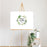 Custom Greenery Canvas Wedding Guestbook Welcome Signs-Set of 1-Andaz Press-Fall Leaf Greenery Monogram Wreath-
