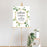 Custom Greenery Canvas Wedding Guestbook Welcome Signs-Set of 1-Andaz Press-Fall Leaf Greenery Monogram Wreath-