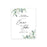 Custom Greenery Canvas Wedding Guestbook Welcome Signs-Set of 1-Andaz Press-Fall Leaf Greenery Monogram Wreath-