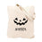 Custom Halloween Tote Bag Canvas Bags with Handles, Reusable Halloween Bag, Halloween Bags for Trick or Treat-Set of 1-Andaz Press-Cute Spider-