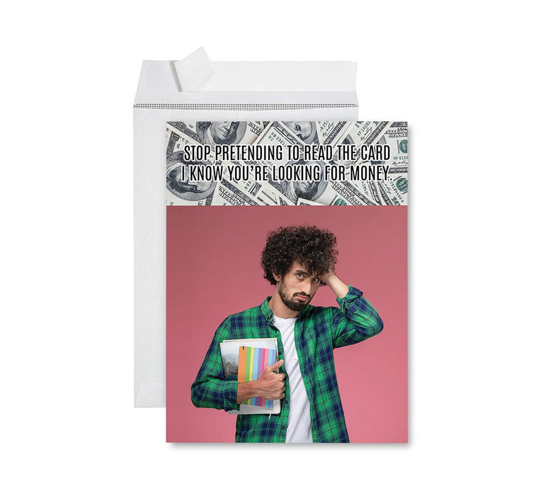 Custom Jumbo Graduation Photo Greeting Card with Envelope, Set of 1-Set of 1-Andaz Press-Congratulations-