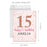 Custom Jumbo Happy 15 Birthday Card with Envelope-Set of 1-Andaz Press-Rose Gold-