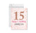 Custom Jumbo Happy 15 Birthday Card with Envelope-Set of 1-Andaz Press-Rose Gold-