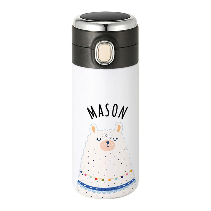 Custom Kids Tumbler Stainless Steel Water Bottle - Birthday Party Favors Gifts-Set of 1-Andaz Press-Safari Animals-