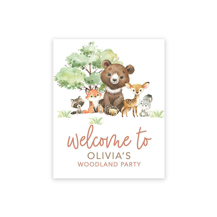 Custom Large Canvas Welcome Sign for Kids Birthday Party, Birthday Welcome Sign, Guestbook Alternative-Set of 1-Andaz Press-Daisy-