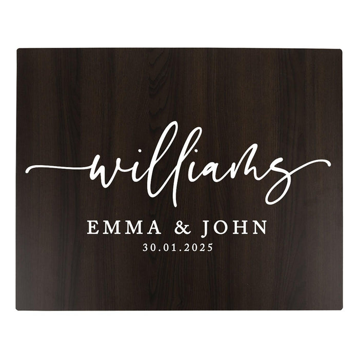 Custom Large Rustic Wooden Welcome Sign for Wedding - 30 Designs-Set of 1-Andaz Press-Custom Last Name-