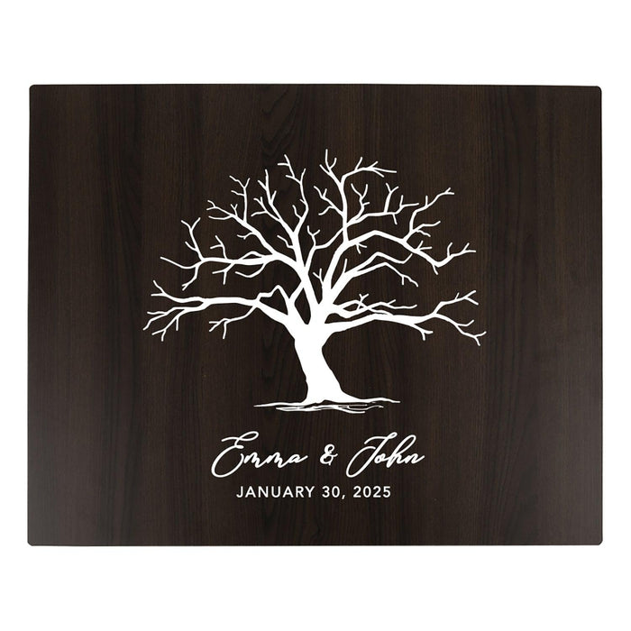 Custom Large Rustic Wooden Welcome Sign for Wedding - 30 Designs-Set of 1-Andaz Press-Rustic Tree-