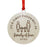Custom Laser Engraved Wood Quarantine Pandemic Christmas Ornament-Set of 1-Andaz Press-Custom Name-