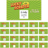 Custom Lottery Ticket Pregnancy Announcements, Scratch Off Cards for Baby Announcement Ideas, Set of 20-Set of 20-Andaz Press-Green Lottery Cards-