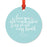 Custom Memorial Round Metal Christmas Ornament, There's a Little Bit of Heaven in Our Home-Set of 1-Andaz Press-Anne Davis-