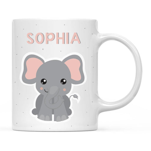 Custom Milk Hot Chocolate Kids Part 1 Coffee Mug-Set of 1-Andaz Press-Baby Elephant-