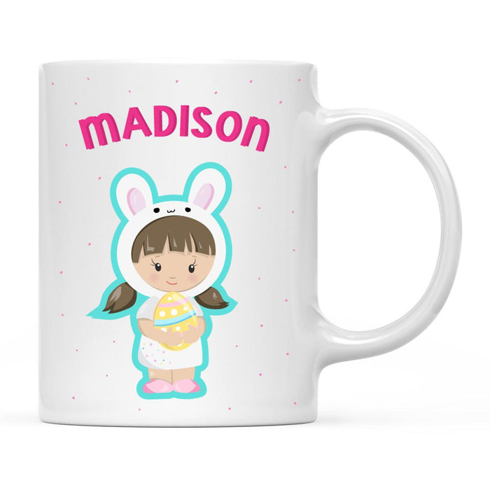 Custom Milk Hot Chocolate Kids Part 1 Coffee Mug-Set of 1-Andaz Press-Brown Haired Baby Doll-