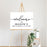 Custom Minimal Baby Shower Canvas Welcome Signs-Set of 1-Andaz Press-Minimal Black and White-