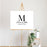 Custom Modern Canvas Wedding Guestbook Welcome Signs-Set of 1-Andaz Press-Minimalist Modern Monogram-