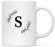 Custom Monogram Initial Coffee Mug Gift - 10 Designs-Set of 1-Andaz Press-Minimal Leaves-