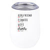Custom Mother's Day Wine Tumbler with Lid 12oz Stemless Stainless Steel Insulated-Set of 1-Andaz Press-EST. Mom-