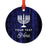 Custom Name Hanukkah Metal Ornament, Our First Hanukkah, Includes Ribbon and Gift Bag-Set of 1-Andaz Press-Baby Custom-
