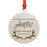 Custom Name Laser Engraved Wood Christmas Ornament, Deer Antlers-Set of 1-Andaz Press-Quinceañera-