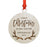 Custom Name Laser Engraved Wood Christmas Ornament, Deer Antlers-Set of 1-Andaz Press-Quinceañera-