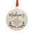 Custom Name Laser Engraved Wood Christmas Ornament, Deer Antlers-Set of 1-Andaz Press-Baby Adoption Family-