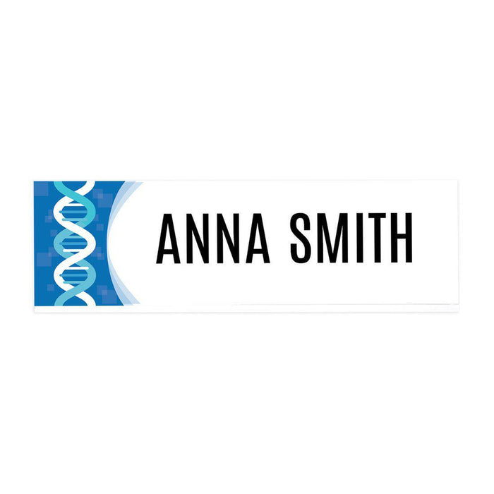 Custom Office Desk Name Plate, Personalized Acrylic Custom Name Title Plate for Home Design 2-Set of 1-Andaz Press-Scientific Logo Design-