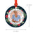Custom Ornament 20XX Memorial Christmas Ornament Round Metal for Loss Of Loved One Bereavement Sympathy-Set of 1-Andaz Press-Forever In Our Hearts-