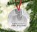 Custom Ornament 20XX Memorial Christmas Ornament Round Metal for Loss Of Loved One Bereavement Sympathy-Set of 1-Andaz Press-Forever In Our Hearts-