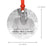 Custom Ornament 20XX Memorial Christmas Ornament Round Metal for Loss Of Loved One Bereavement Sympathy-Set of 1-Andaz Press-Forever In Our Hearts-