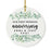 Custom Our 1st Wedding Anniversary 20XX Christmas Ornaments Round Porcelain-Set of 1-Andaz Press-Modern Black and White-