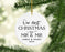Custom Our First Christmas As Mr. & Mr. 20XX Christmas Ornament 2.8" Round Porcelain Men Newlyweds-Set of 1-Andaz Press-Modern Black and White-