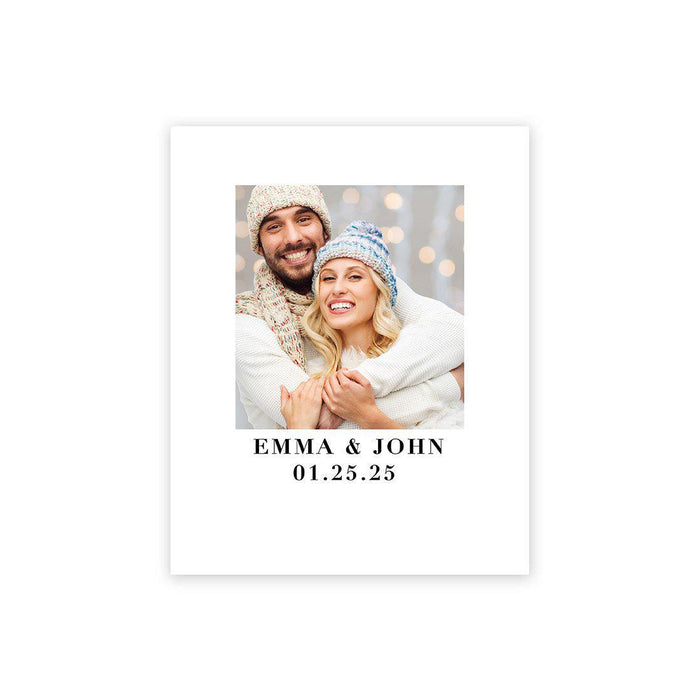 Custom Photo Canvas Wedding Guestbook Welcome Signs-Set of 1-Andaz Press-Custom Couples Photo-