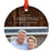 Custom Photo Metal Ornament Our First Christmas As Grandparents 20XX, Keepsake for New Grandma and Grandpa-Set of 1-Andaz Press-Rustic Wood & Stars-